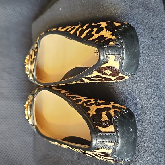 Michael Kors Leopard Calf Hair Flats New - Picture 3 of 8